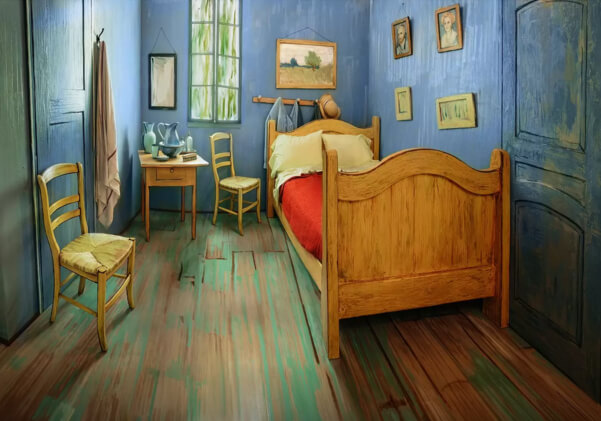 絵画を完全再現！宿泊可能な「ファンゴッホの寝室」 | UX | ブランコ