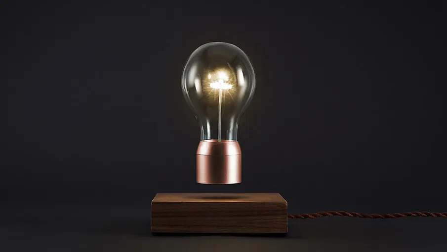 電球が宙に浮くライト「FLYTE」 | Create | ブランコ